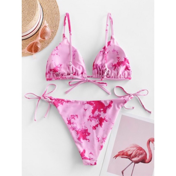 💗Pink Tie Die Bikini💗 - Picture 3 of 5